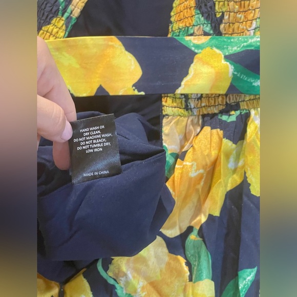 Hutch Alice Belted Tiered Maxi Dress Floral Shantung Size XXL - Picture 11 of 14